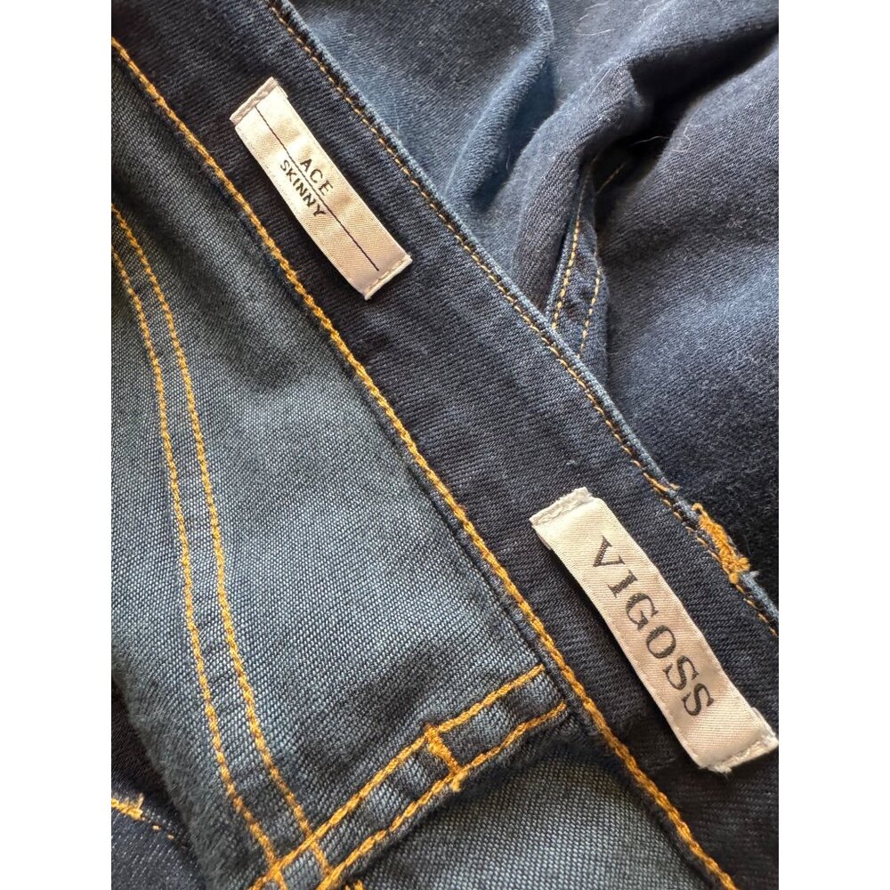 Vigoss Ace Skinny Dark Wash Size 30 /30 Stretch Straight Leg NWT - Picture 3 of 11